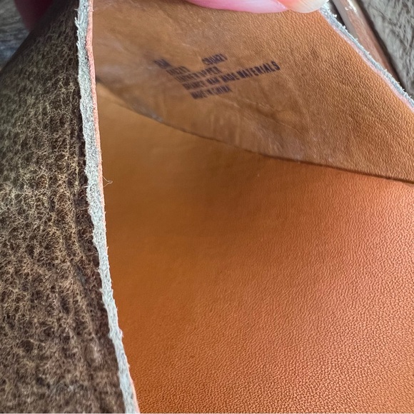 Kork Ease Tutsi Sandals Womens Olive Green Leather Slip On Slides Cork Shoe 8M - Picture 13 of 14